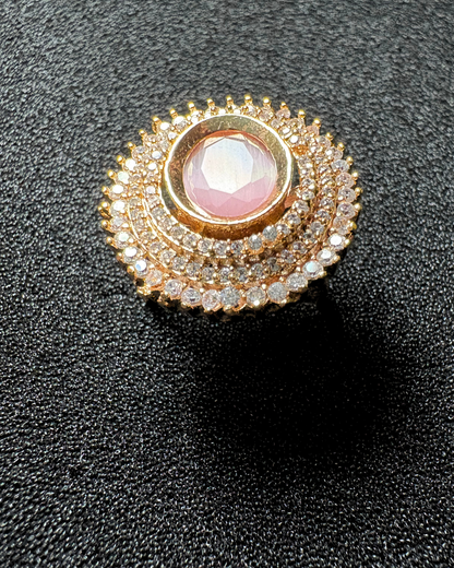 3 AD Halo with Gemstone Centerpiece (adjustable)