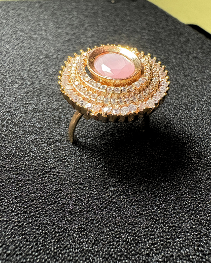 3 AD Halo with Gemstone Centerpiece (adjustable)