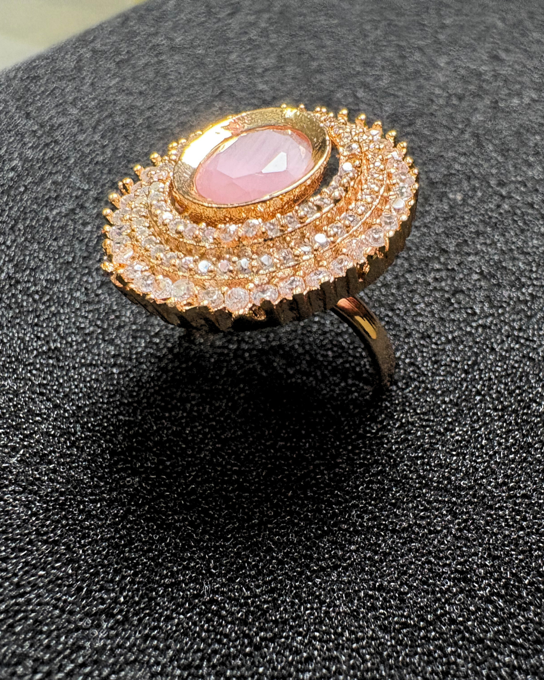 3 AD Halo with Gemstone Centerpiece (adjustable)