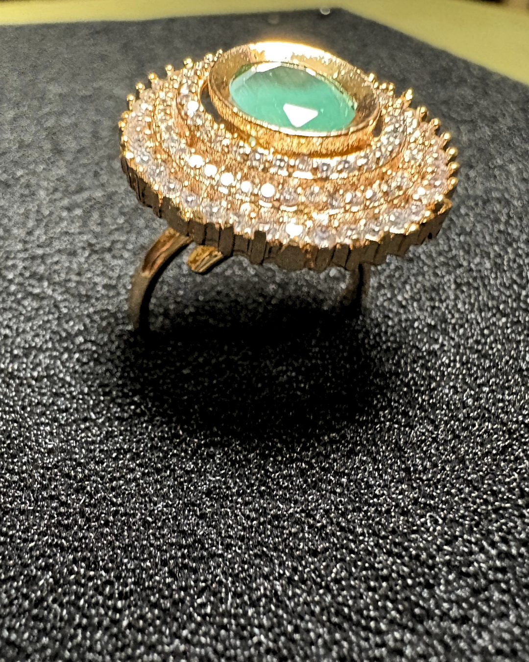 3 AD Halo with Gemstone Centerpiece (adjustable)