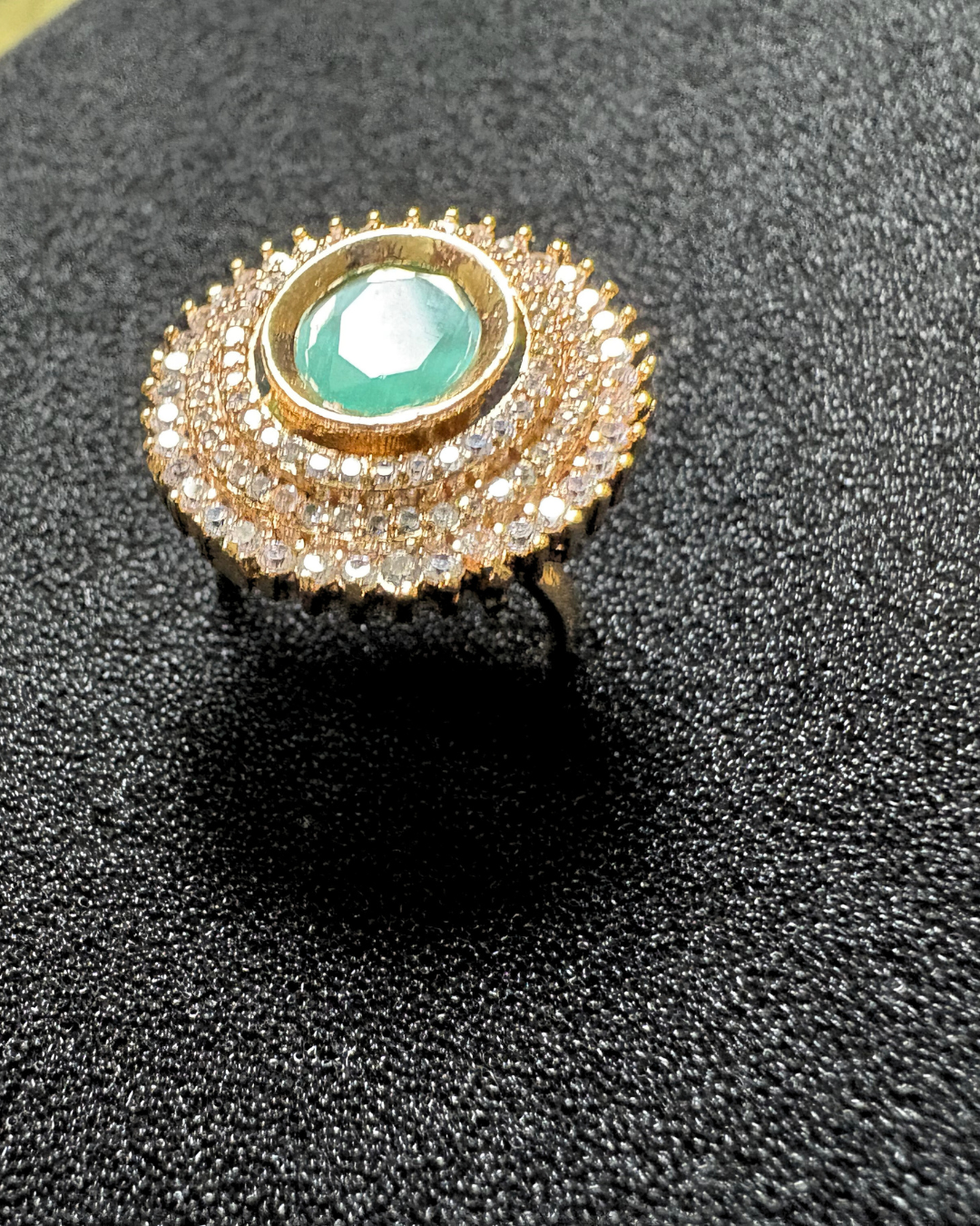 3 AD Halo with Gemstone Centerpiece (adjustable)