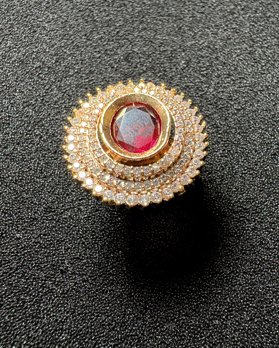 3 AD Halo with Gemstone Centerpiece (adjustable)