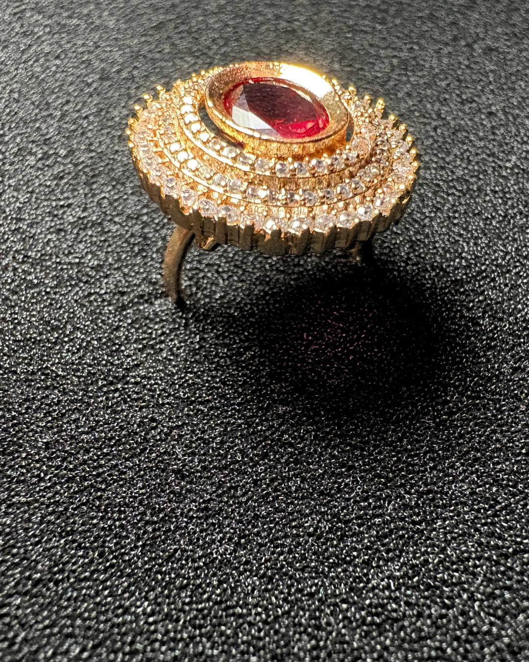 3 AD Halo with Gemstone Centerpiece (adjustable)