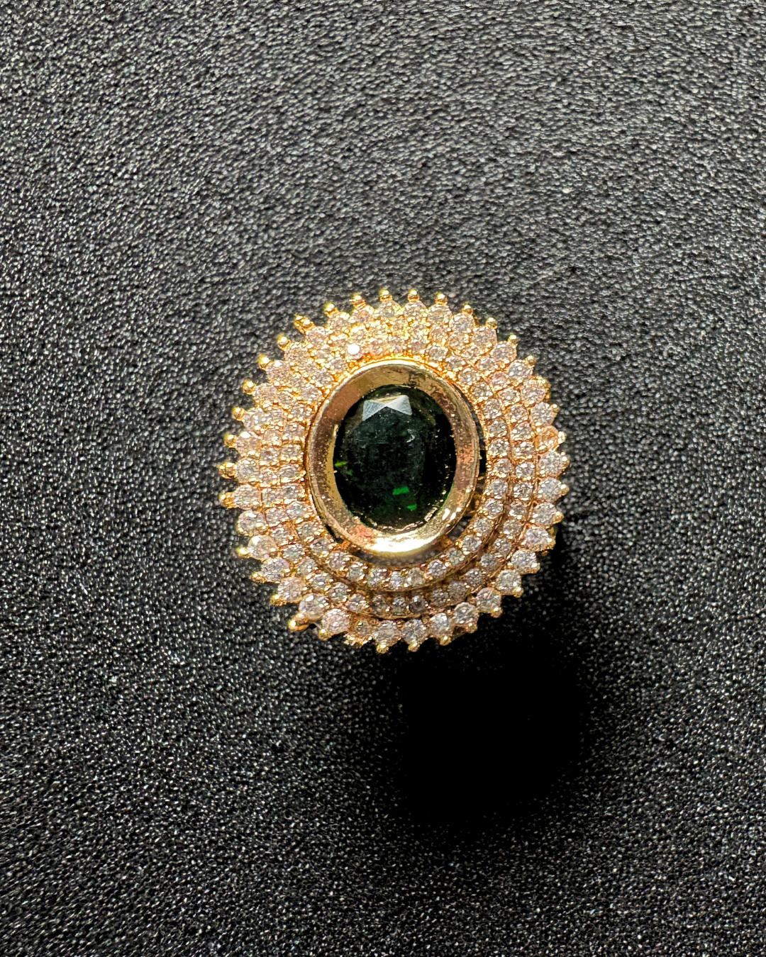 3 AD Halo with Gemstone Centerpiece (adjustable)