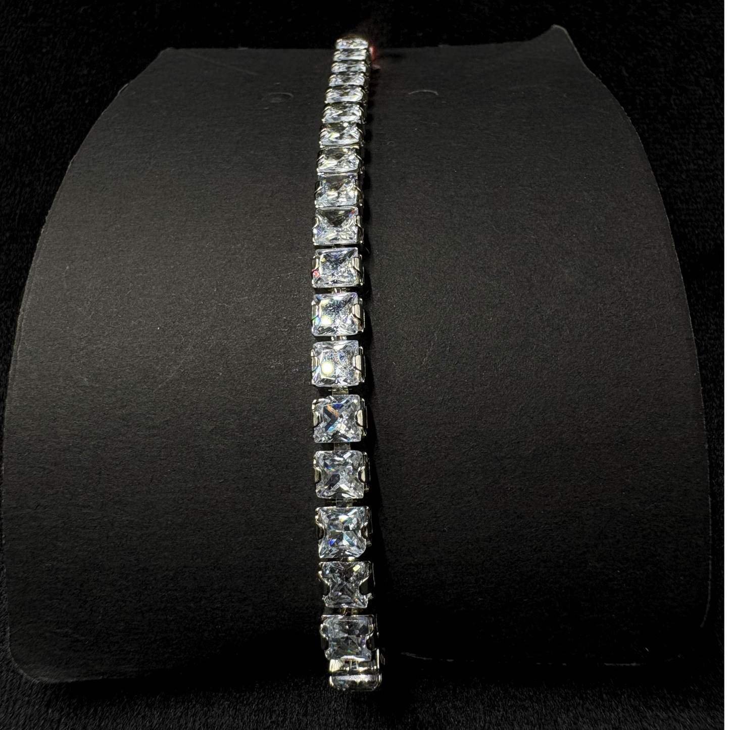 Square AD Tennis Bracelet