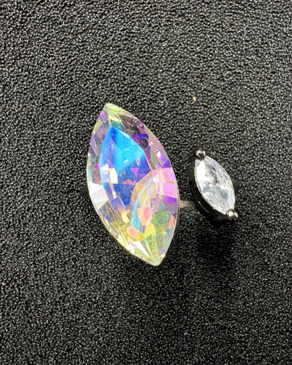Marquise Shape Swarovski Crystal Ring (adjustable)