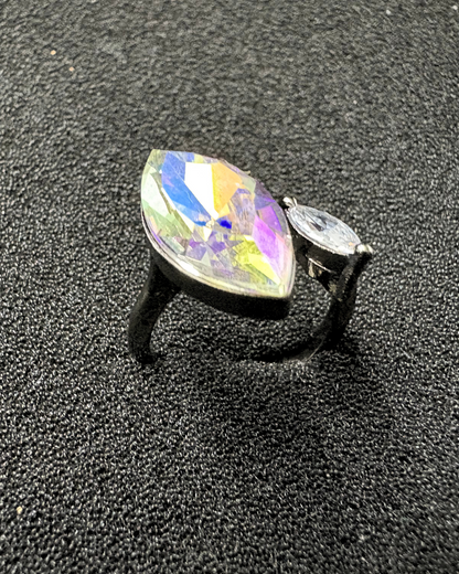 Marquise Shape Swarovski Crystal Ring (adjustable)