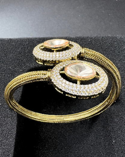 Double Moissanite and Nano Settinng Bracelet
