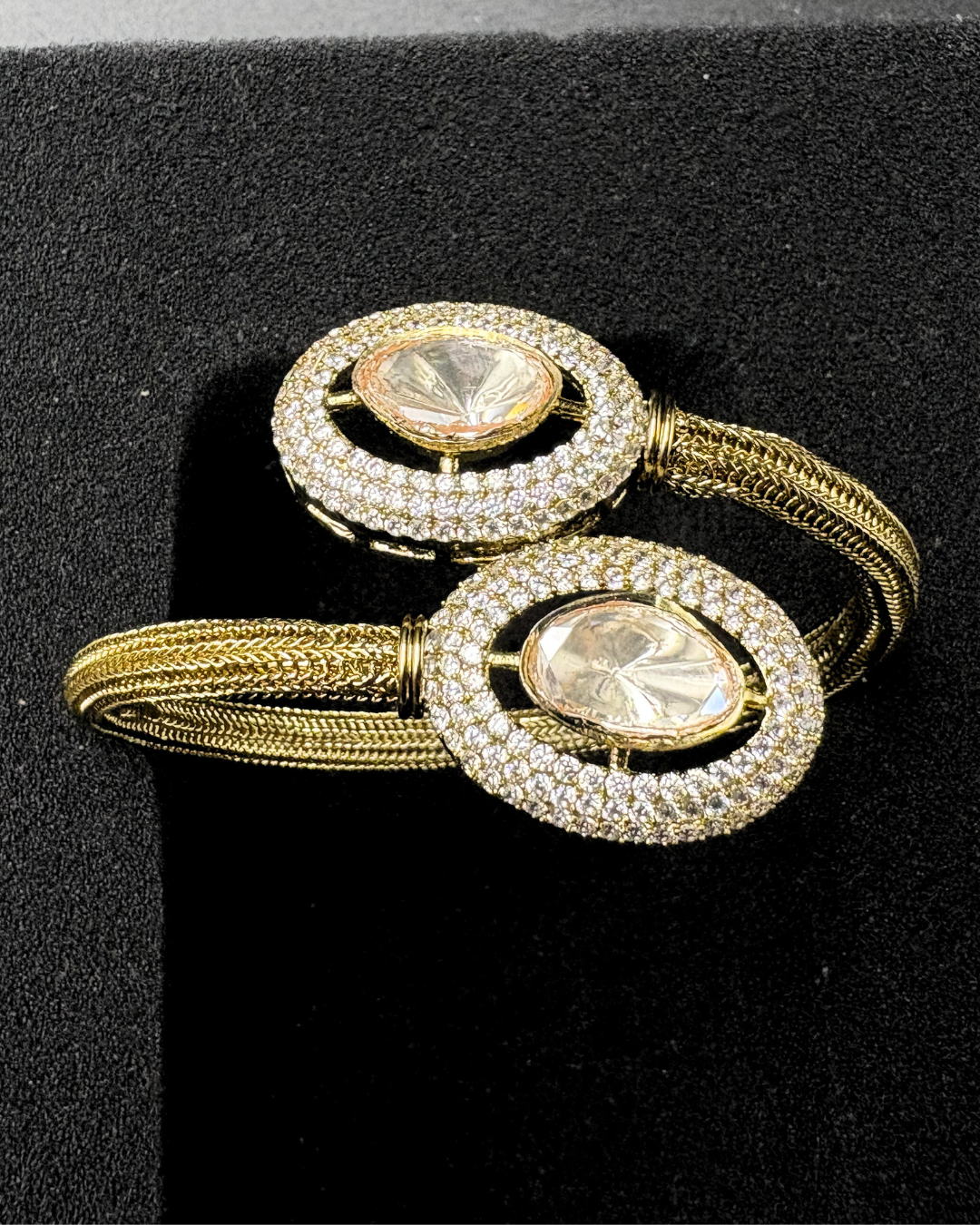 Double Moissanite and Nano Settinng Bracelet