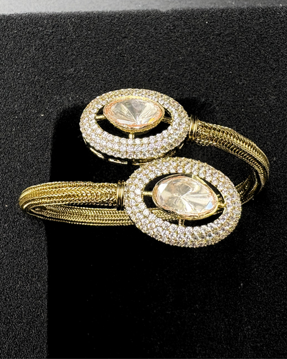 Double Moissanite and Nano Settinng Bracelet